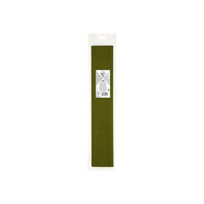 3329680951554-Clairefontaine - papier - Rouleau (50 cm x 2,5 m) - vert mousse - papier crépon-Avant-4