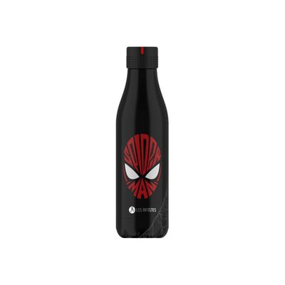 3614300042843-Les Artistes Paris - Gourde Bouteille isotherme 500 ml - Spiderman - acier inoxydable-Avant-0