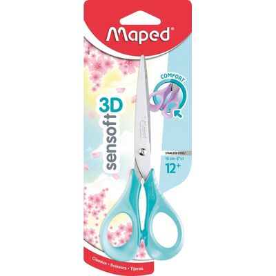 3154144862141-Maped Sensoft 3D Pastel - Ciseaux bouts ronds - 16 cm - disponible dans différentes couleurs--0