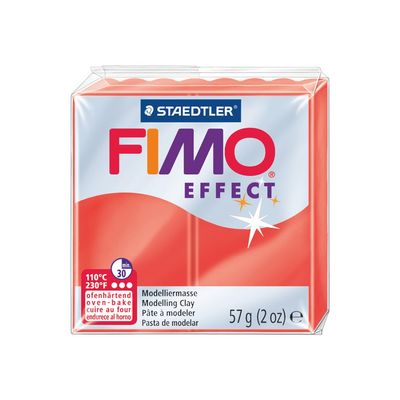 4006608810122-Pâte Fimo Effect - Rouge Translucide - 57G-Angle droit-1
