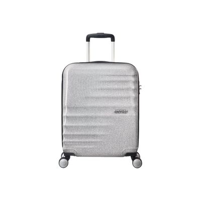 5414847842368-American Tourister Wavebreaker - valise à coque rigide 55 cm - argent brillant-Avant-0