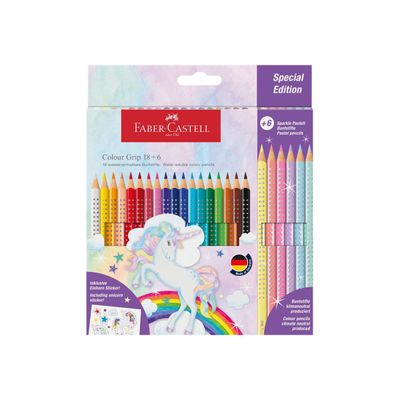 4005402015436-Faber-Castell - 24 crayons de couleur - Edition Colour GRIP-Avant-0