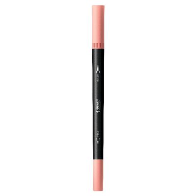 3086123681323-BIC Intensity Dual Tip - 6 Feutres de coloriage double pointe pinceau - couleurs pastels assorties--3