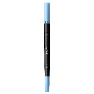 3086123681323-BIC Intensity Dual Tip - 6 Feutres de coloriage double pointe pinceau - couleurs pastels assorties--4