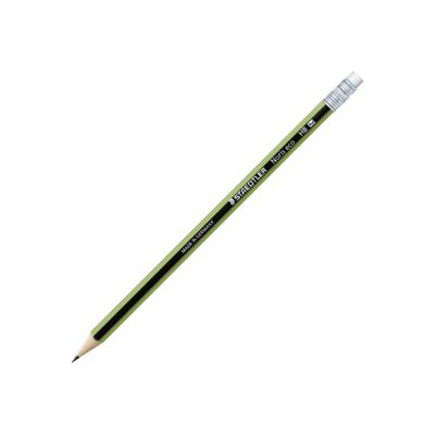 4007817183120-STAEDTLER Noris eco - Pack de 12 Crayons à papier - HB - embout gomme-Angle gauche-0