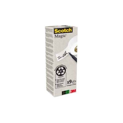 4046719270729-Scotch Magic Green - 9 Rubans adhésifs - 19mm x 33 m - invisible-Angle gauche-0