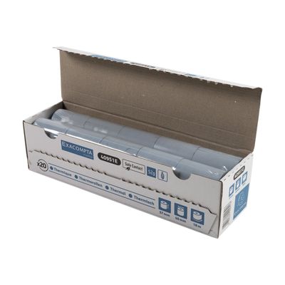 3130631409518-Exacompta - 20 Bobines thermiques - rouleaux TPE Safecontact - 1 pli - 57 x 40 x 12 mm - 18 -Angle droit-6