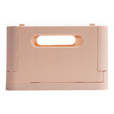 9002493271319-Exacompta Skandi - Boîte de rangement pliable - format midi (A5+) - nude-Avant-0