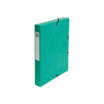 3130639596005-Exacompta - 4 Boîtes de classement - A4 - dos 40 mm - couleurs assorties-Angle gauche-3