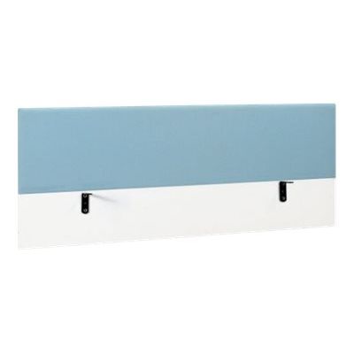 3483600719621-Écran de séparation pour bureau YES ! - L160 x H60 - tissu bleu azur-Angle gauche-0