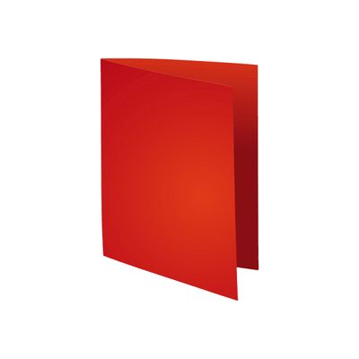 3288581601121-Exacompta Flash - 5 Paquets de 100 Chemises - 220 gr - rouge-Angle droit-1