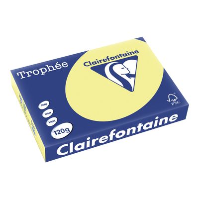 3329680120707-Clairefontaine Trophée - Papier couleur - A4 (210 x 297 mm) - 120 g/m² - Ramette de 250 f-Angle gauche-0