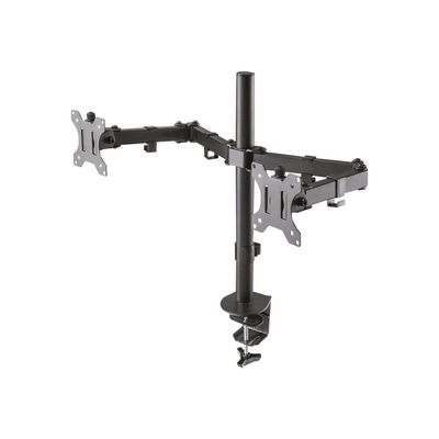 8717371446284-Neomounts by Newstar FPMA-D550D - Bras support pour 2 écrans jusqu'à 32" - fixation pince-Angle droit-1