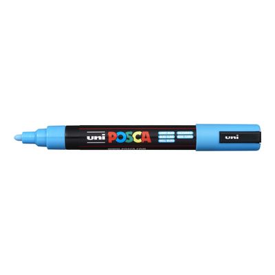 4902778036877-Posca - Marqueur peinture pointe moyenne - bleu ciel-Angle gauche-0