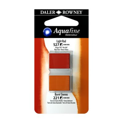 5011386118062-Daler-Rowney Aquafine - Ensemble de peinture - 2 parties - aquarelle - 2 couleurs - rouge clair, Si-P_669657_1-0
