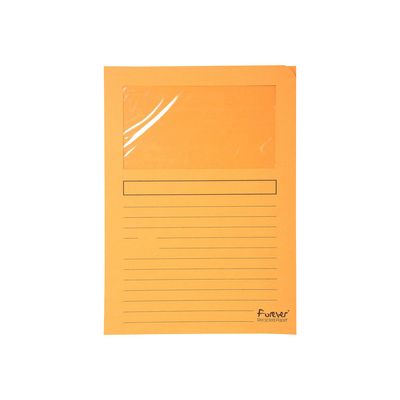 3130630502609-Exacompta Forever - 25 Chemises coin à fenêtre - 130 gr - couleurs assorties-Avant-0