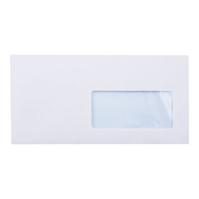 3250650008131-GPV - 500 Enveloppes DL 110 x 220 mm - 80 gr - fenêtre 45x100 mm - blanc - bande adhésive-Avant-1