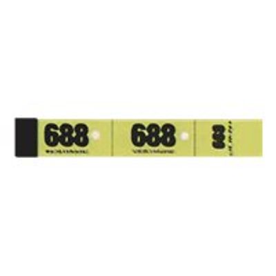 3416790002631-ELVE - Carnet de 50 tickets de vestiaire 3 volets - 30 x 200 mm - numéroté - jaune-Avant-0