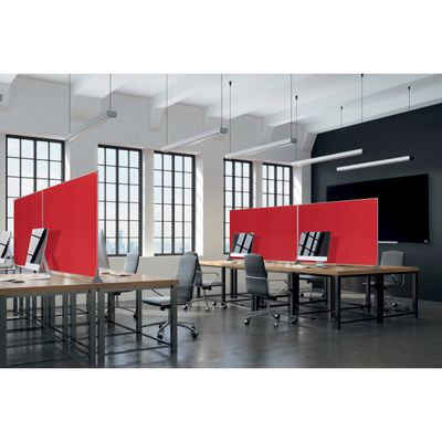 5028252617512-Nobo Impression Pro - Cloison de séparation - 140 x 100 cm - rouge--2