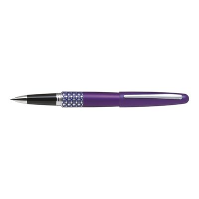 4902505505034-Pilot Retro Pop - Stylo plume violet / ellipses-Angle gauche-0