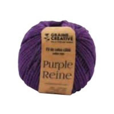 3532432003283-Graine Creative - fil de coton câblé pour macramé - 2.5 mm x 80 m - violet-Avant-0