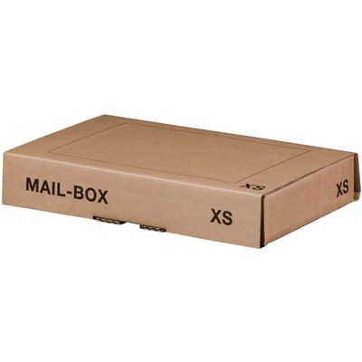3664233000083-Boîte postale d'expédition format XS - 24,5 cm x 14,5 cm x 3,3 cm - kraft - Logistipack-P_79410469_1-0