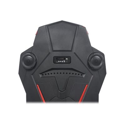 3701338800740-Fauteuil gamer ONLINE - accoudoirs réglables - enceintes intégrées - noir et rouge-P_79438613_15-14