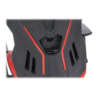 3701338800740-Fauteuil gamer ONLINE - accoudoirs réglables - enceintes intégrées - noir et rouge-P_79438613_16-15