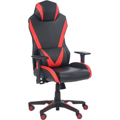 3701338800740-Fauteuil gamer ONLINE - accoudoirs réglables - enceintes intégrées - noir et rouge-P_79438613_2-1