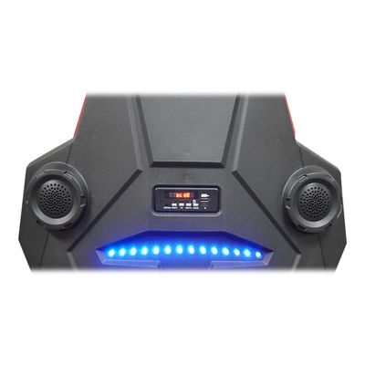 3701338800740-Fauteuil gamer ONLINE - accoudoirs réglables - enceintes intégrées - noir et rouge-P_79438613_9-8