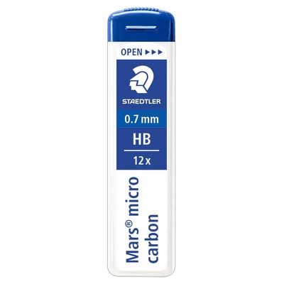 4007817213889-STAEDTLER Mars micro - Etui de 12 Mines pour porte mines - HB - 0,7 mm--0