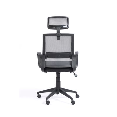 3760185020855-Fauteuil de bureau LIBERTY 02 - accoudoirs fixes - appui-tête réglable - noir et gris--2