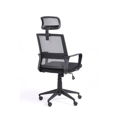 3760185020855-Fauteuil de bureau LIBERTY 02 - accoudoirs fixes - appui-tête réglable - noir et gris--4