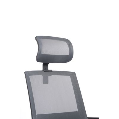 3760185020855-Fauteuil de bureau LIBERTY 02 - accoudoirs fixes - appui-tête réglable - noir et gris--6