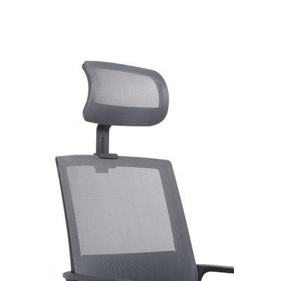 3760185020855-Fauteuil de bureau LIBERTY 02 - accoudoirs fixes - appui-tête réglable - noir et gris--7