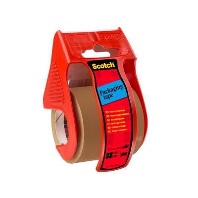 8887862964808-Scotch - Ruban adhésif d'emballage sur petit dévidoir - havane - 50 mm x 20m--0