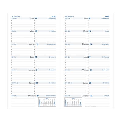 3371010190218-Agenda de poche Impala Silma - 1 semaine par page - 8,8 x 17 cm - disponible dans différentes couleurs--3