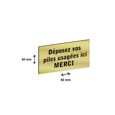 2012348178202-Plaque personnalisée avec votre texte - 80 x 40 mm - dorée - adhésivée prête à poser--1