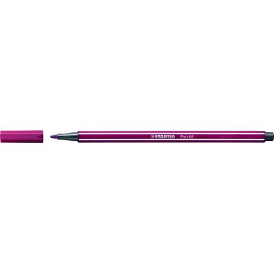 4006381333139-STABILO Pen 68 - Feutre pointe moyenne - pourpre--0