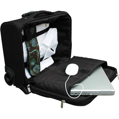 2012349931523-Clementina Frog Traveller l - Valisette trolley multipoches - noir--1