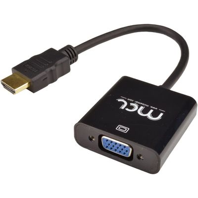 3700224744793-MCL Samar - convertisseur HDMI type A (M) vers VGA HD15 (F) avec mini jack 3.5mm (F) - 22cm--0