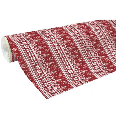 3329682013410-Clairefontaine Alliance - Papier cadeau - 70 cm x 50 m - 60 g/m² - motif sapins scandinaves--0