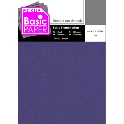 8715119761187-Pickup - Carton de lin - A4 (210 x 297 mm) - 215 g/m² - 10 feuilles - lilas--0