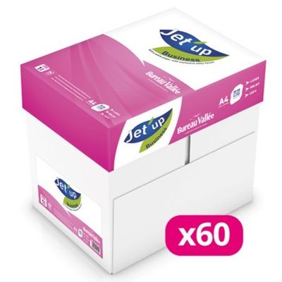 2012349370377-Jet'up Bureau Vallée - Papier blanc - A4 (210 x 297 mm) - 80g/m² - palette de 60 cartons de 5 ramette--0