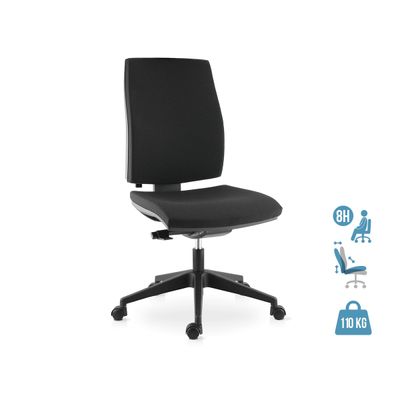 3660916034697-Fauteuil de bureau NOVE - accoudoirs en option - noir--0