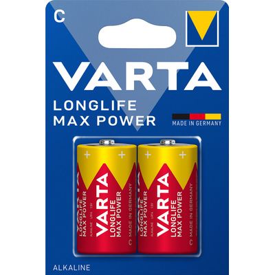 4008496122639-VARTA Longlife Max Power - 2 piles alcalines - C LR14--0