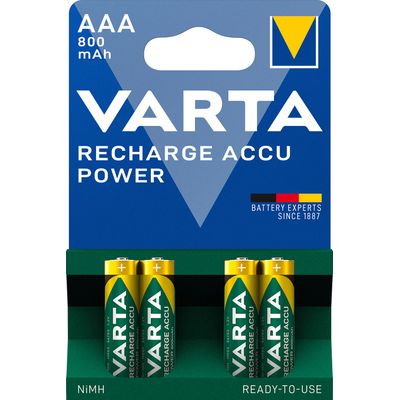 0400794226790-VARTA Accu power - 4 piles alcalines rechargeables - AAA LR03--0