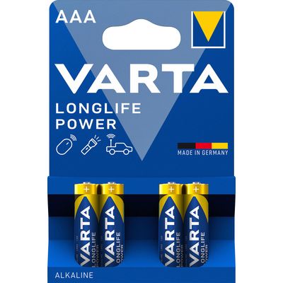 4008496559749-VARTA Longlife Power - 4 piles alcalines - AAA LR03--0