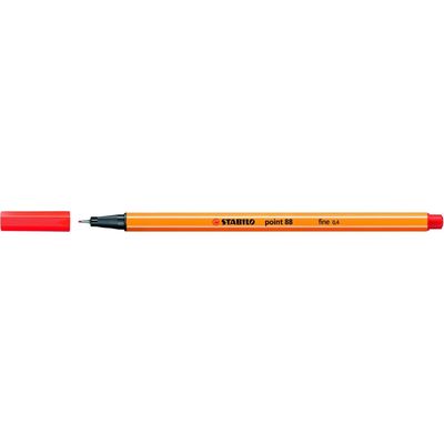4006381493215-STABILO Point 88 - Feutre fin - 0.4 mm - rouge clair--0