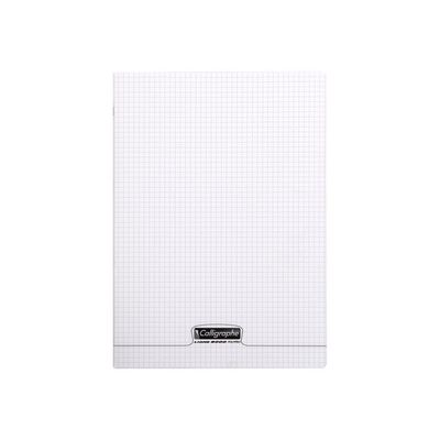 3210330183916-Calligraphe 8000 - Cahier polypro 24 x 32 cm - 192 pages - petits carreaux (5x5 mm) - transparent--0